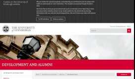 
							         The Alumni Portal | The University of Edinburgh								  
							    