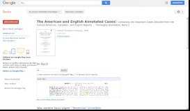 
							         The American and English Annotated Cases: Containing the Important ...								  
							    
