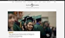 
							         The American University in Bulgaria (AUBG) scholarship | AlphaGamma								  
							    