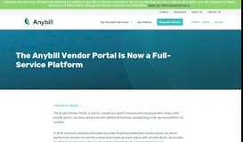 
							         The Anybill Vendor Portal Is Now a Full-Service Platform - Anybill								  
							    