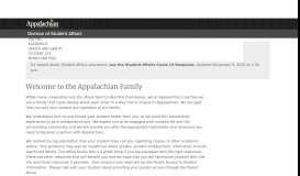 
							         the Appalachian Family - Parents and Family - Appalachian State ...								  
							    