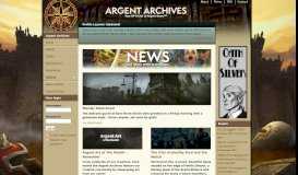 
							         The Argent Archives | Your portal to Argent Dawn								  
							    