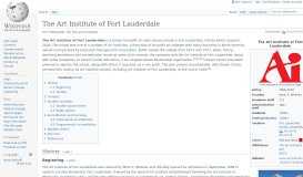 
							         The Art Institute of Fort Lauderdale - Wikipedia								  
							    