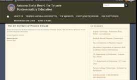 
							         The Art Institute of Phoenix Closure | Arizona State Board for Private ...								  
							    