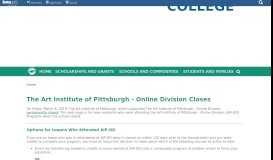 
							         The Art Institute of Pittsburgh - Online Division Closes | Iowa College ...								  
							    