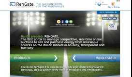 
							         The auction portal for the renewables - RenGate								  
							    