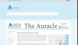 
							         The Auracle – Volume 11, August 2016 | Aurora College								  
							    