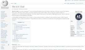 
							         The A.V. Club - Wikipedia								  
							    