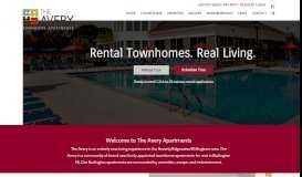 
							         The Avery Apartments: Luxury Townhome Apartments in Burlington NJ								  
							    