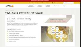 
							         The Axis Partner Network | Axis Communications								  
							    