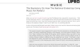 
							         The Backstory On How The National Ended Up Composing Music For ...								  
							    