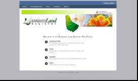 
							         the Barbados Land Registry Web Portal								  
							    