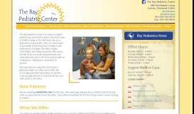 
							         The Bay Pediatric Center -- About								  
							    