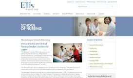 
							         The Belanger School of Nursing - Ellis Medicine								  
							    