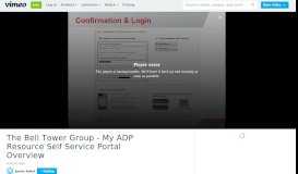 
							         The Bell Tower Group - My ADP Resource Self Service Portal ... - Vimeo								  
							    