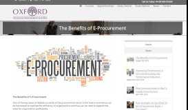 
							         The Benefits of E-Procurement - Oxford College of Procurement and ...								  
							    