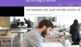 
							         The Bernard and Anne Spitzer School of Architecture								  
							    