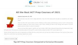
							         the Best ACT Prep Courses of 2019 - CRUSH The GRE								  
							    