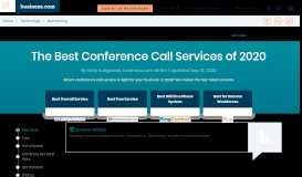 
							         The Best Conference Call Service Reviews of 2019 - Business.com								  
							    