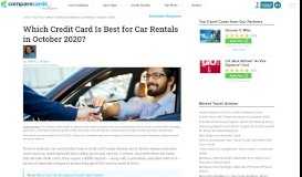 
							         The Best Credit Cards for Car Rentals in May 2019 - Compare Cards								  
							    