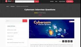 
							         The Best Cyberoam Interview Questions [UPDATED] 2019 - Mindmajix								  
							    