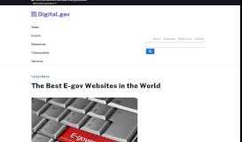 
							         The Best E-gov Websites in the World / DigitalGov - Building the 21st ...								  
							    