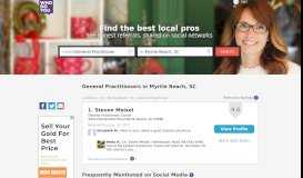 
							         The Best General Practitioners in Myrtle Beach, SC | WhoDoYou								  
							    