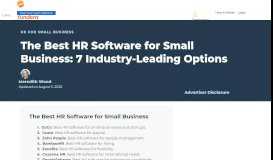 
							         The Best HR Software for Small Business: 7 Industry-Leading Options								  
							    