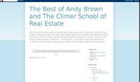 
							         The Best of Andy Brown and The Climer School of Real Estate: Florida ...								  
							    