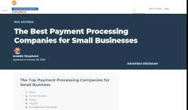 
							         The Best Payment Processing Companies for Small Businesses								  
							    