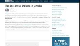 
							         The Best Stock Brokers in Jamaica for 2019 • Benzinga								  
							    