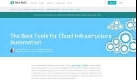 
							         The Best Tools for Cloud Infrastructure Automation - New Relic Blog								  
							    
