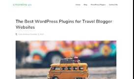 
							         The Best WordPress Plugins for Travel Blogger Websites | Carlos ...								  
							    