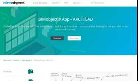 
							         The BIMobject® App for ARCHICAD								  
							    