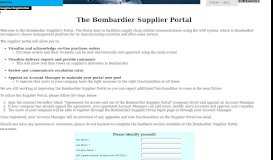 
							         The Bombardier Supplier Portal - Bombardier Aerospace Online ...								  
							    