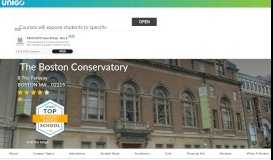 
							         The Boston Conservatory Student Reviews, Scholarships, and Details								  
							    