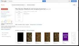 
							         The Boston Medical and Surgical Journal - Google Books-Ergebnisseite								  
							    