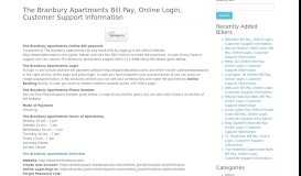 
							         The Branbury Apartments Bill Pay, Online Login, Customer Support ...								  
							    