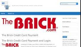 
							         The Brick Credit Card Payment and Login								  
							    