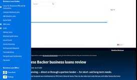 
							         The Business Backer business loans review May 2019 | finder.com								  
							    