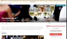 
							         The Butler Did It, Toronto, Staffing - EventSource.ca								  
							    