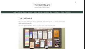 
							         The Call Board – Plymouth State University Theatre								  
							    