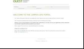 
							         the Campus Living Portal - Quest University Canada								  
							    