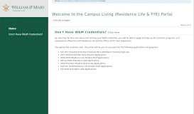 
							         the Campus Living (Residence Life & FYE) Portal - StarRez Housing								  
							    