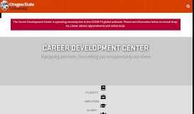 
							         The Career Development Center | | Oregon State University								  
							    