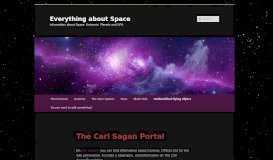 
							         The Carl Sagan Portal | Everything about Space								  
							    