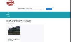 
							         The Carphone Warehouse, 1 Portal Way, London - Mobile Phones ...								  
							    