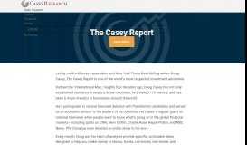 
							         The Casey Report - Casey Research								  
							    