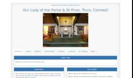 
							         The Catholic Parish of Our Lady of the Portal & St Piran, Truro, Cornwall								  
							    