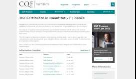 
							         The Certificate in Quantitative Finance | CQF Institute								  
							    